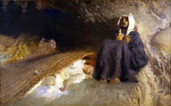 Domenico Morelli Le tentazioni di Sant Antonio oil painting image